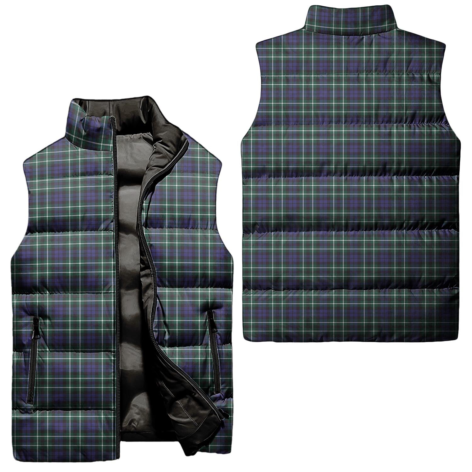 Allardice Tartan Sleeveless Puffer Jacket Unisex - Tartanvibesclothing