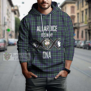 Allardice Tartan Hoodie with Family Crest DNA In Me Style