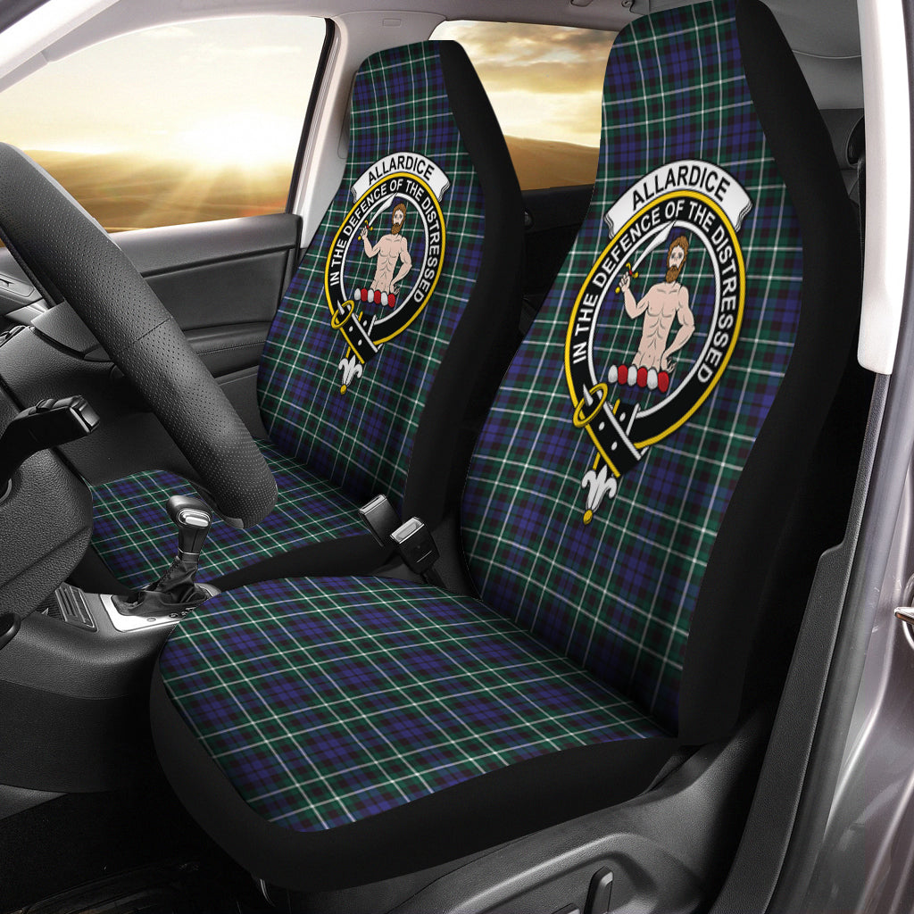 Allardice Tartan Car Seat Cover with Family Crest One Size - Tartanvibesclothing