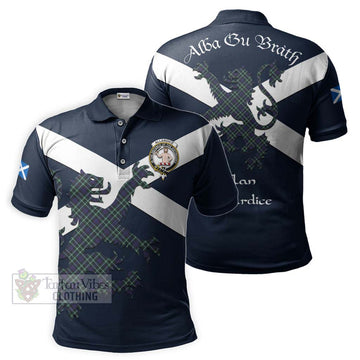 Allardice Tartan Lion Rampant Polo Shirt Proudly Display Your Heritage with Alba Gu Brath and Clan Name