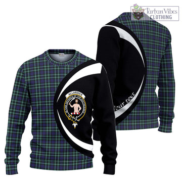 Allardice Tartan Ugly Sweater with Family Crest Circle Style