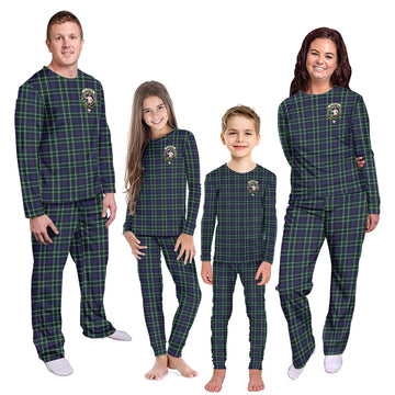 Allardice Tartan Pajamas Family Set with Family Crest