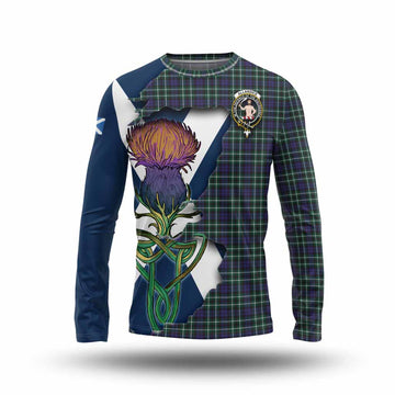 Allardice Tartan Family Crest Long Sleeve T-Shirt Scottish Thistle Celtic Inspired Unisex - Tartan Vibes Clothing