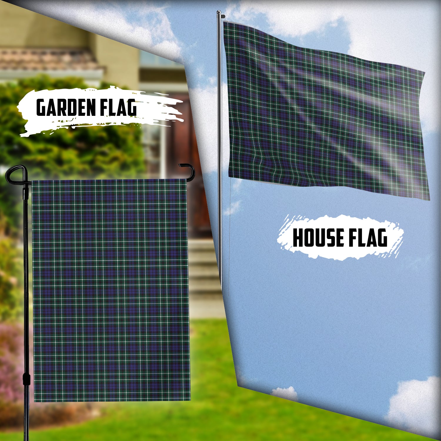 Allardice Tartan Flag Garden Flag (Vertical) - Tartan Vibes Clothing