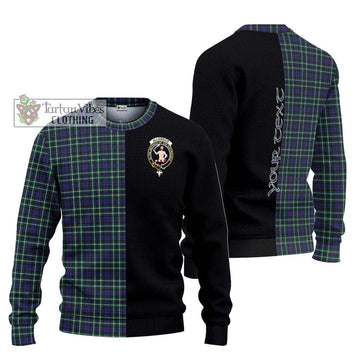 Allardice Tartan Ugly Sweater with Family Crest and Half Of Me Style