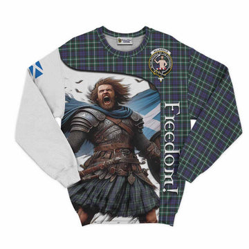 Allardice Crest Tartan Sweatshirt Inspired by the Freedom of Scottish Warrior