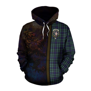 Allardice Tartan Family Crest Cotton Hoodie Alba Gu Brath Be Brave Lion Ancient Style Pullover Hoodie XS - Tartan Vibes Clothing