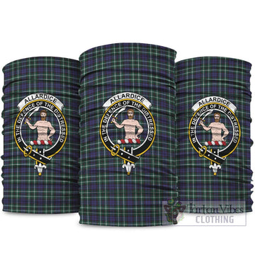 Allardice Tartan Neck Gaiters, Tartan Bandanas, Tartan Head Band with Family Crest