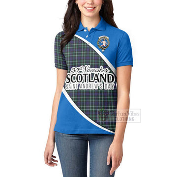 Allardice Family Crest Tartan Women's Polo Shirt Celebrate Saint Andrew's Day in Style