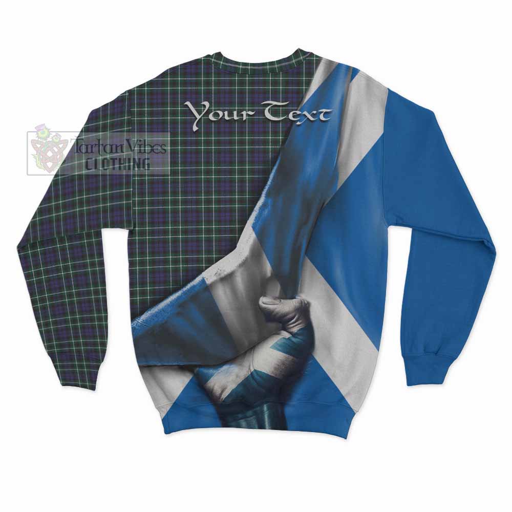 Tartan Vibes Clothing Allardice Tartan Sweatshirt with Family Crest Scotland Patriotic Style