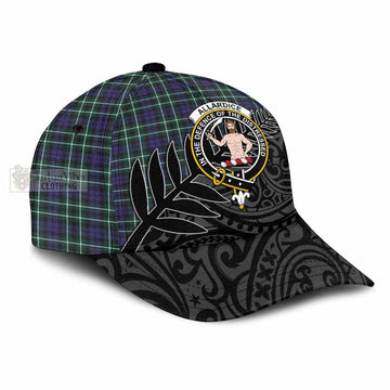 Allardice Tartan Classic Cap with New Zealand Silver Fern Half Style