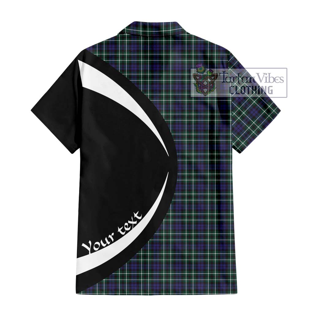 Tartan Vibes Clothing Allardice Tartan Short Sleeve Button Up with Family Crest Circle Style