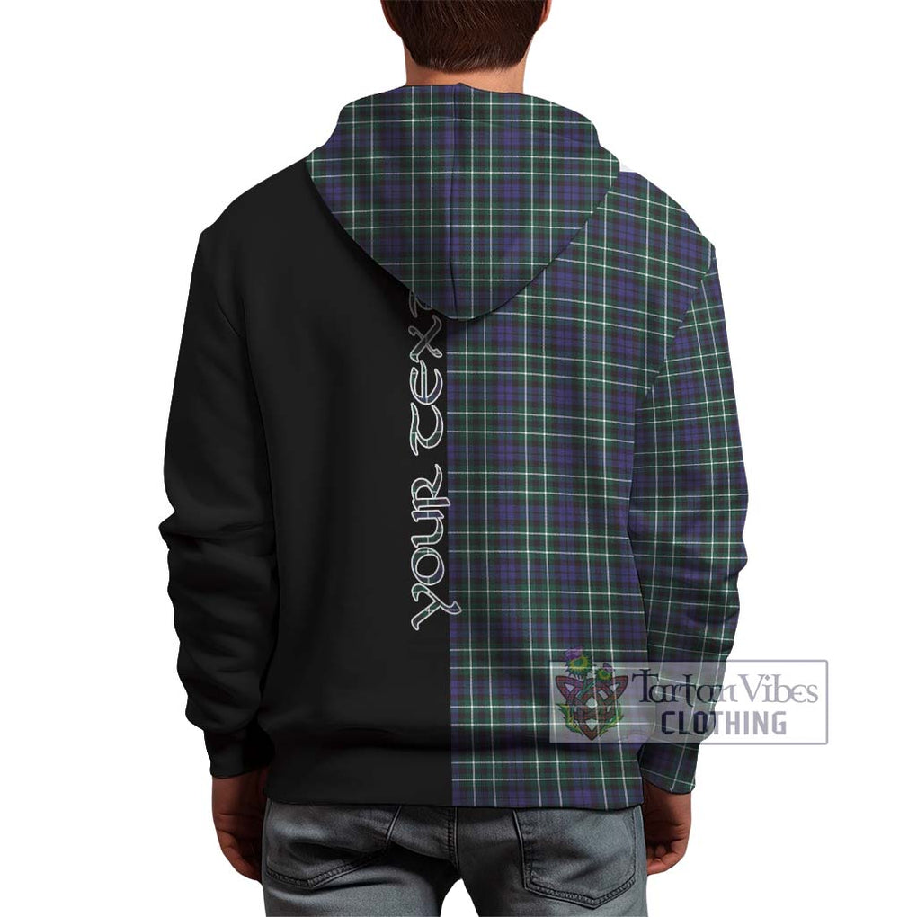 Allardice Tartan Hoodie with Family Crest and Half Of Me Style - Tartanvibesclothing Shop