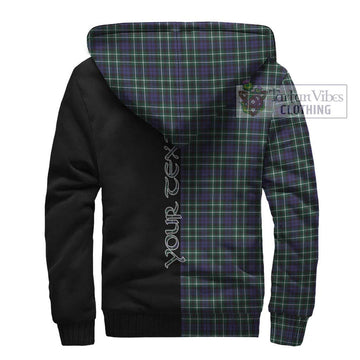 Allardice Tartan Sherpa Hoodie with Family Crest and Half Of Me Style