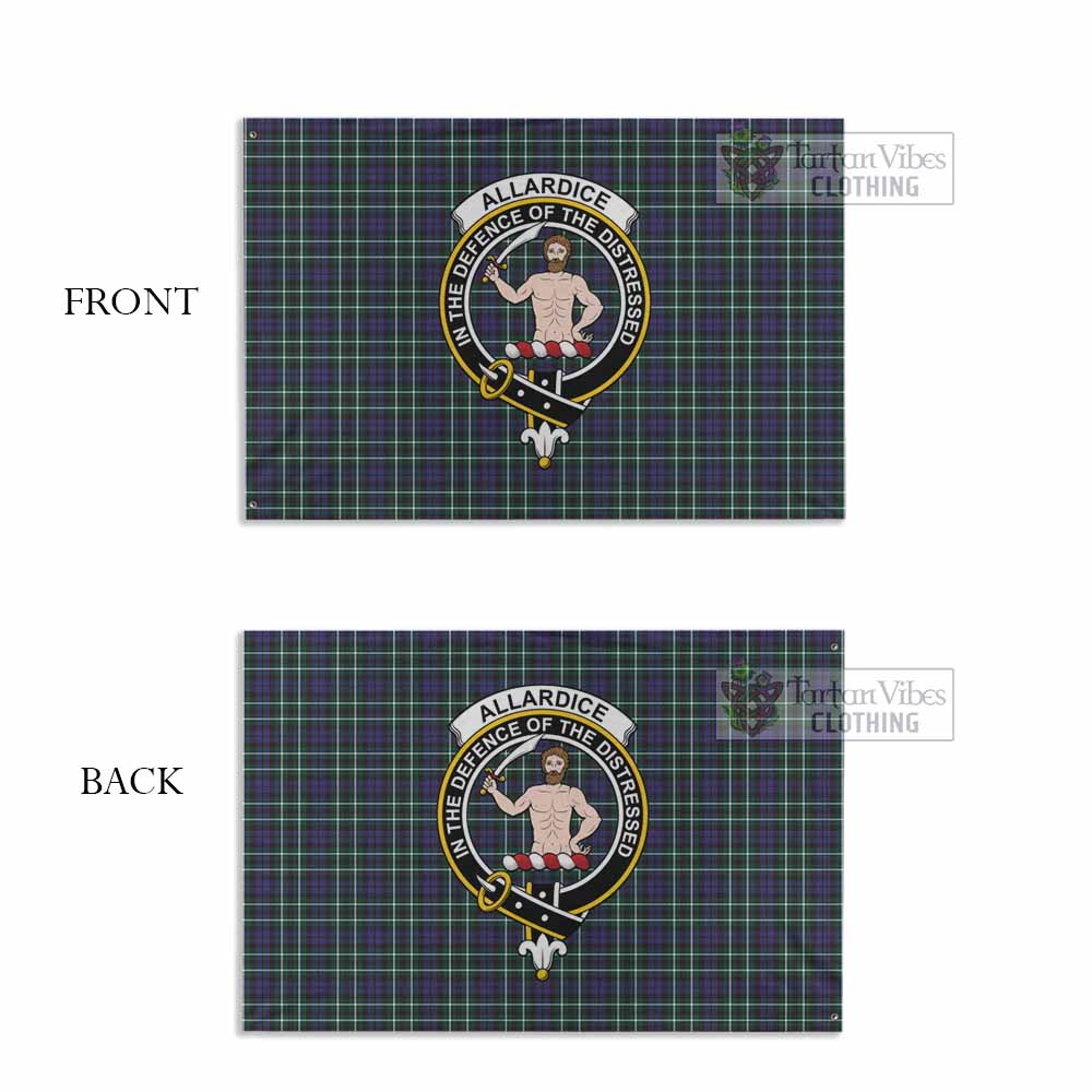 Allardice Tartan House Flag with Family Crest - Tartan Vibes Clothing