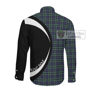 Allardice Tartan Long Sleeve Button Up with Family Crest Circle Style