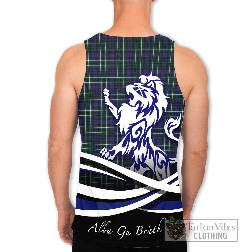 Allardice Tartan Men's Tank Top with Alba Gu Brath Regal Lion Emblem - Tartanvibesclothing Shop