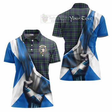 Allardice Tartan Women's Polo Shirt with Family Crest Scotland Patriotic Style