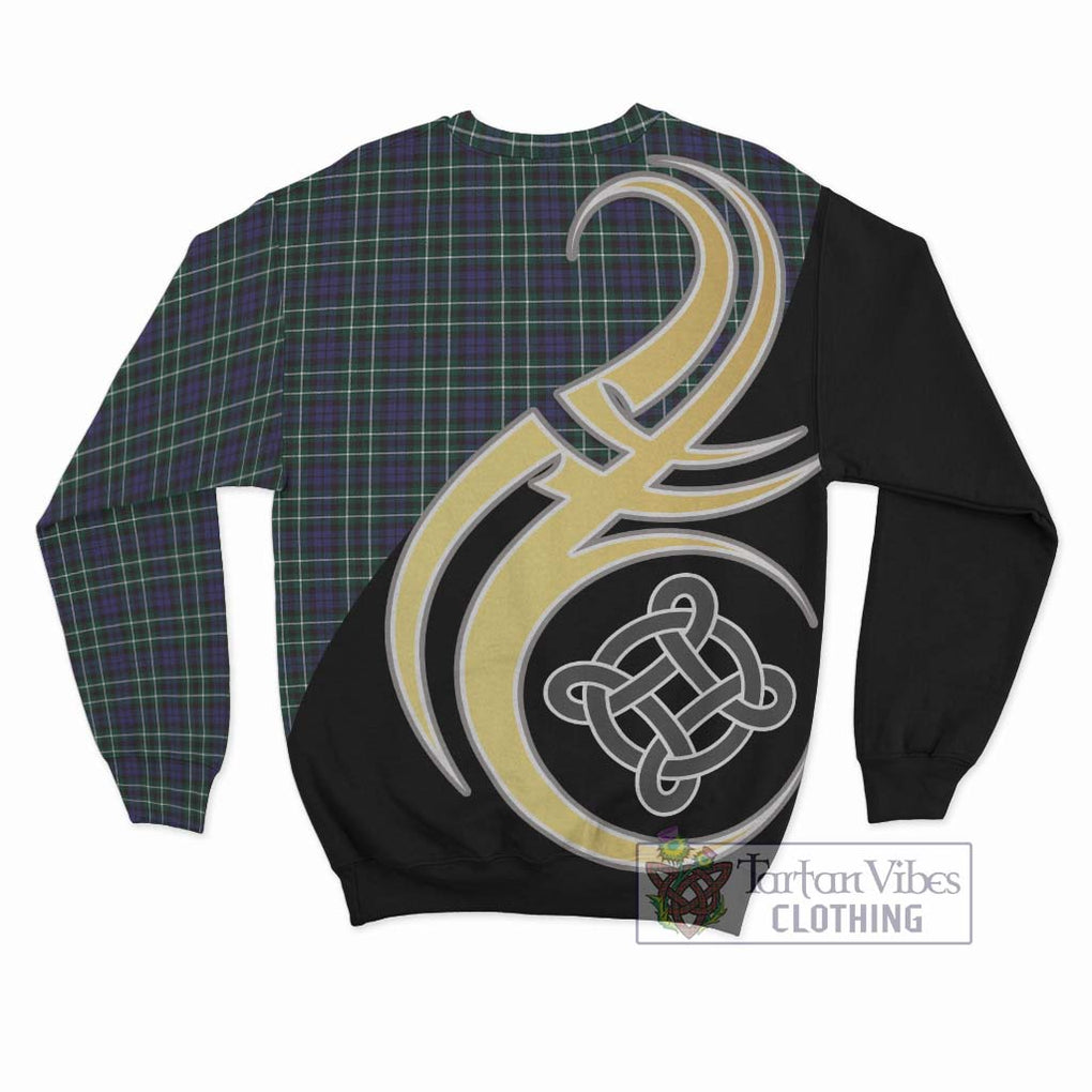 Allardice Tartan Sweatshirt with Family Crest and Celtic Symbol Style - Tartan Vibes Clothing