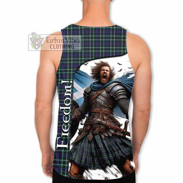 Allardice Crest Tartan Men's Tank Top Inspired by the Freedom of Scottish Warrior