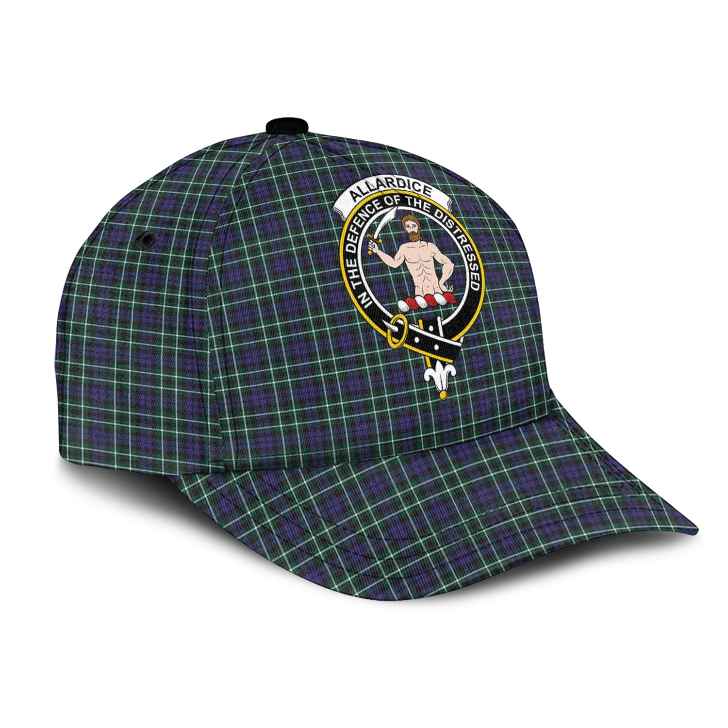 Allardice Tartan Classic Cap with Family Crest - Tartan Vibes Clothing