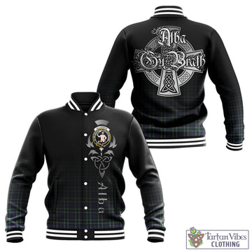 Allardice Tartan Baseball Jacket Featuring Alba Gu Brath Family Crest Celtic Inspired