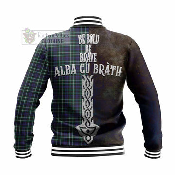 Allardice Tartan Family Crest Baseball Jacket Alba Gu Brath Be Brave Lion Ancient Style - Tartan Vibes Clothing