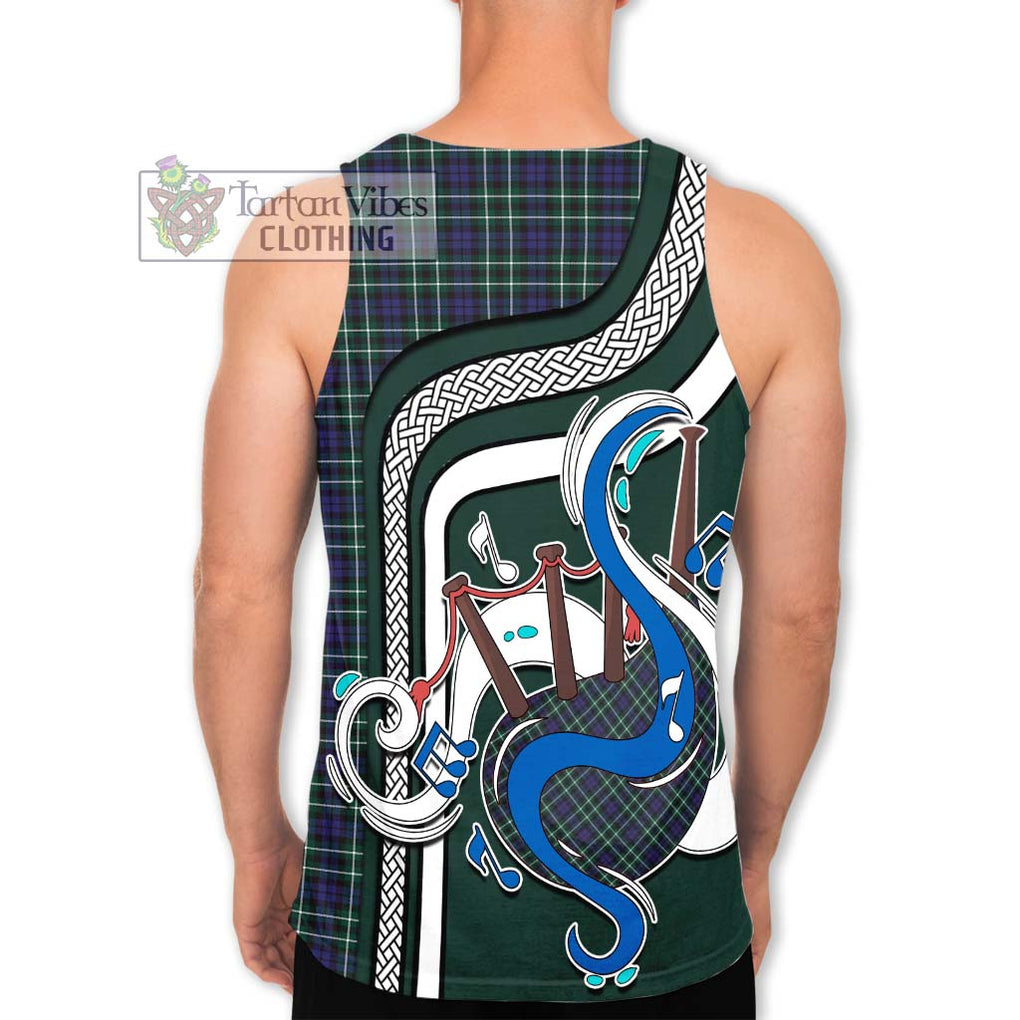 Allardice Tartan Men's Tank Top with Epic Bagpipe Style - Tartanvibesclothing Shop