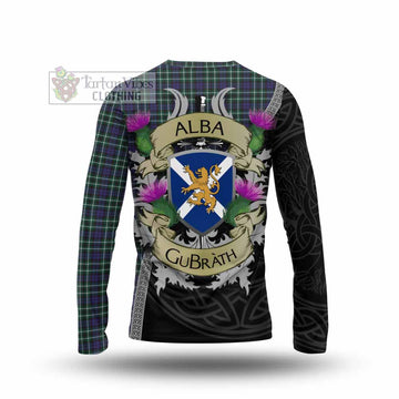 Allardice Tartan Family Crest Long Sleeve T-Shirt Lion Rampant Royal Thistle Shield Celtic Inspired - Tartan Vibes Clothing