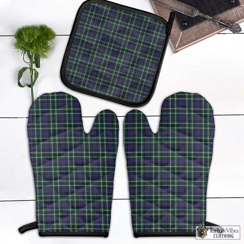 Allardice Tartan Combo Oven Mitt & Pot-Holder Black - Tartan Vibes Clothing