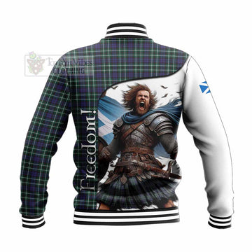 Allardice Crest Tartan Baseball Jacket Inspired by the Freedom of Scottish Warrior