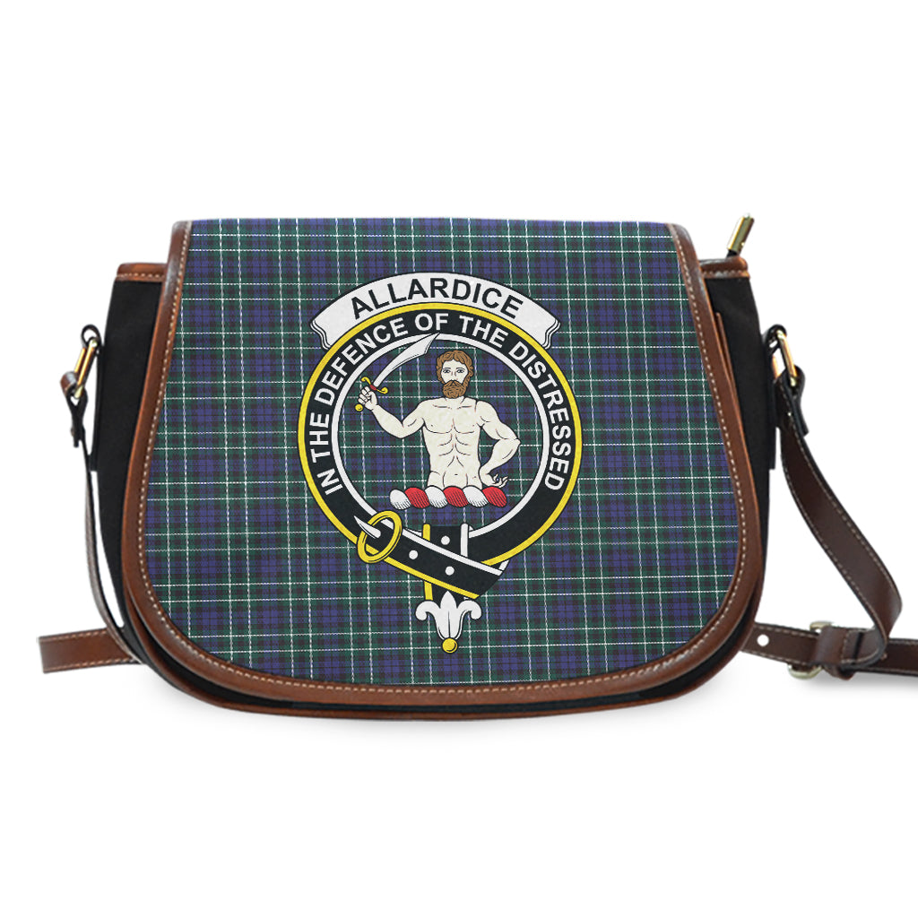 Allardice Tartan Saddle Bag with Family Crest - Tartan Vibes Clothing