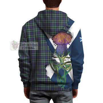 Allardice Tartan Family Crest Hoodie Scottish Thistle Celtic Inspired - Tartan Vibes Clothing
