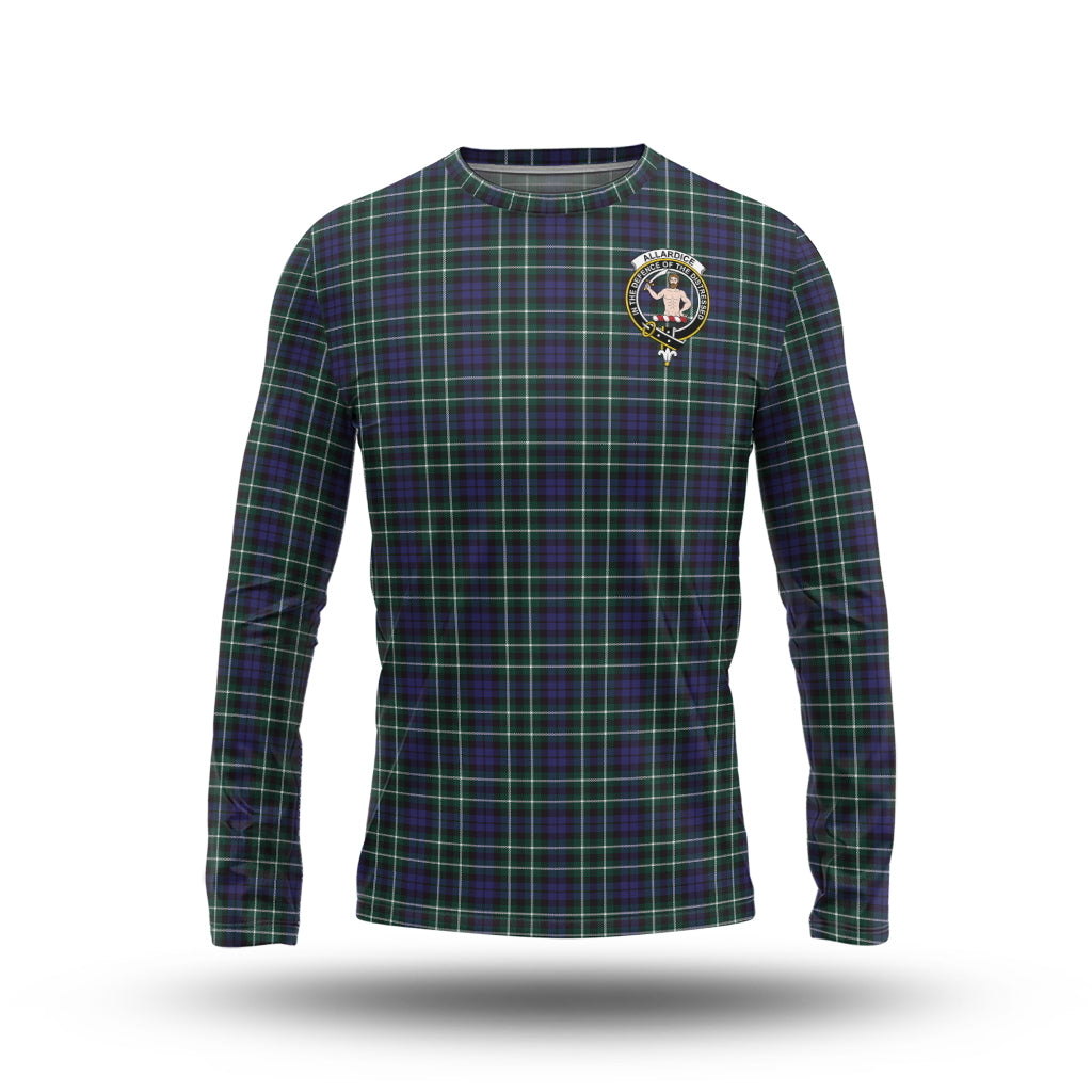 Allardice Tartan Long Sleeve T-Shirt with Family Crest - Tartanvibesclothing