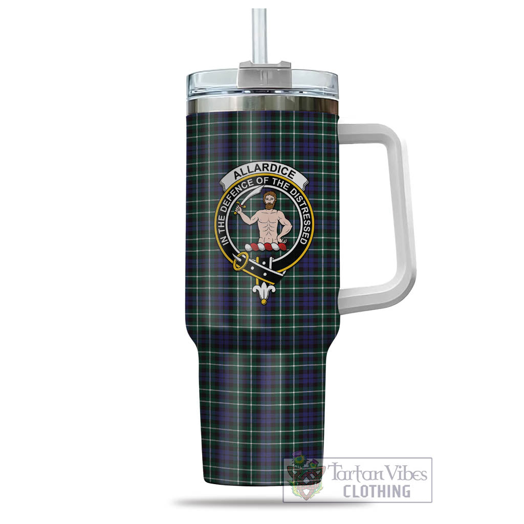 Tartan Vibes Clothing Allardice Tartan and Family Crest Tumbler with Handle