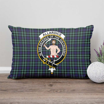 Allardice Tartan Pillow Cover with Family Crest