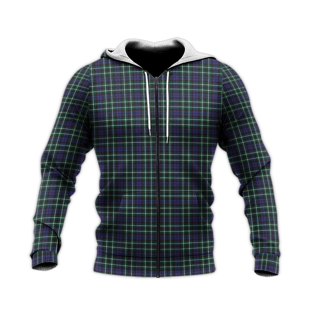 Allardice Tartan Knitted Hoodie Unisex Knitted Zip Hoodie - Tartanvibesclothing