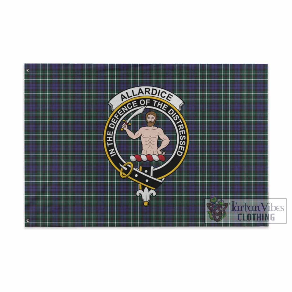 Allardice Tartan House Flag with Family Crest - Tartan Vibes Clothing