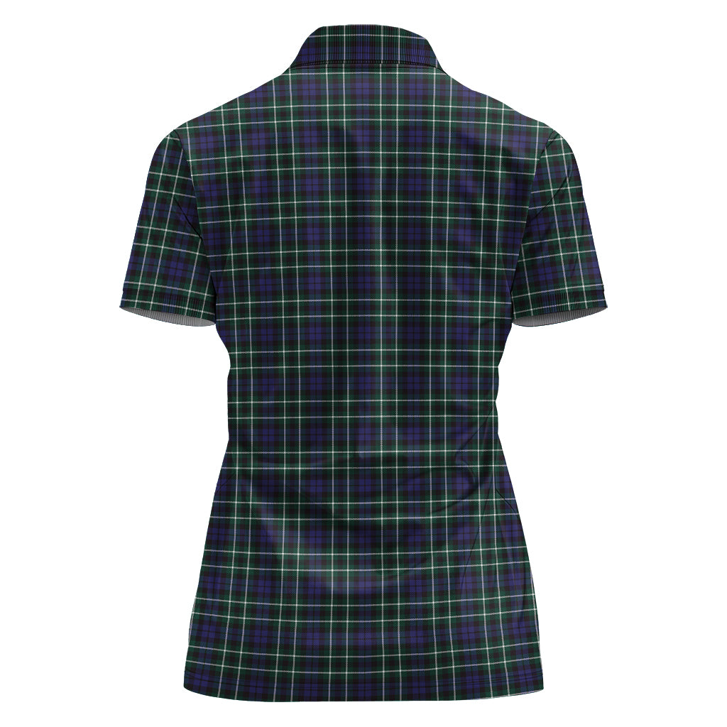 Allardice Tartan Polo Shirt with Family Crest For Women - Tartan Vibes Clothing