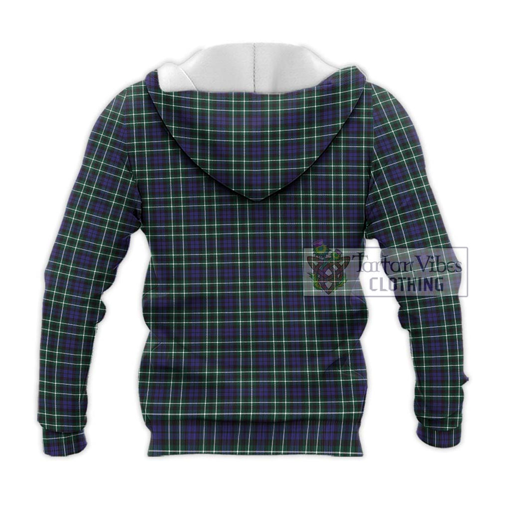 Allardice Tartan Knitted Hoodie with Family Crest DNA In Me Style - Tartanvibesclothing Shop