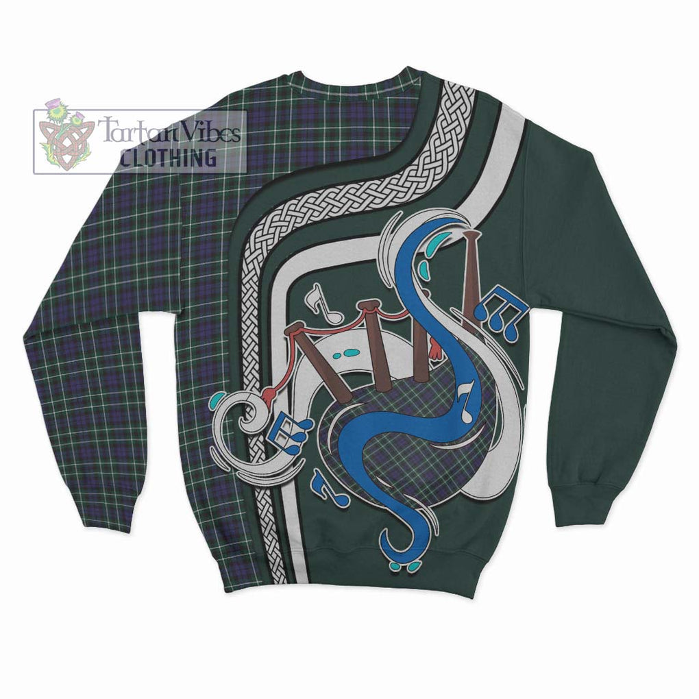 Allardice Tartan Sweatshirt with Epic Bagpipe Style - Tartanvibesclothing Shop