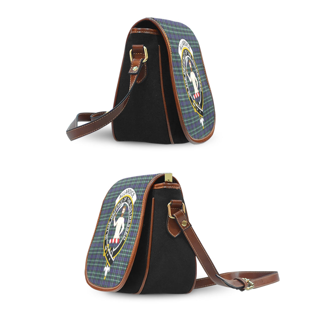 Allardice Tartan Saddle Bag with Family Crest - Tartan Vibes Clothing