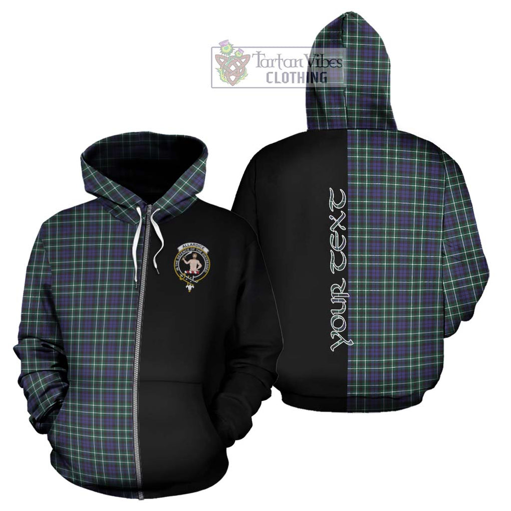 Allardice Tartan Hoodie with Family Crest and Half Of Me Style - Tartanvibesclothing Shop