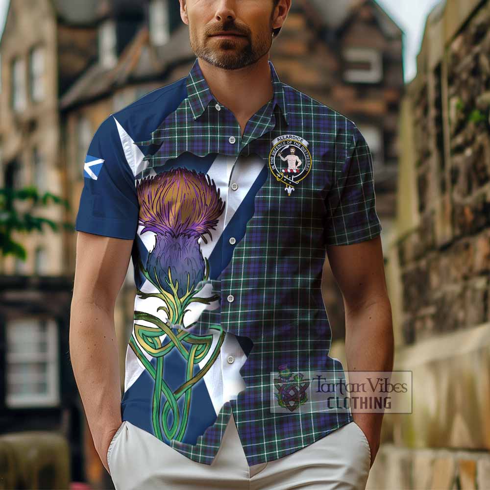 Allardice Tartan Family Crest Hawaiian Shirt Scottish Thistle Celtic Inspired - Tartan Vibes Clothing