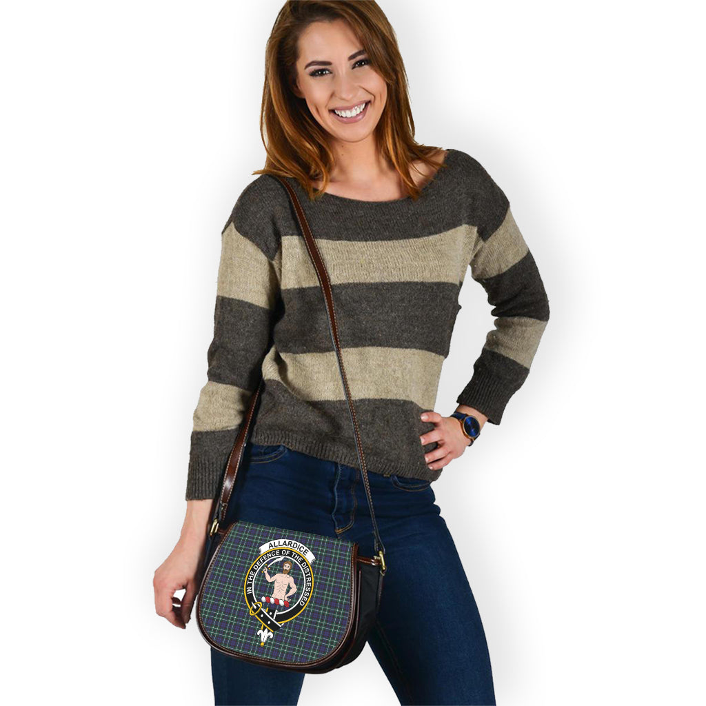 Allardice Tartan Saddle Bag with Family Crest - Tartan Vibes Clothing