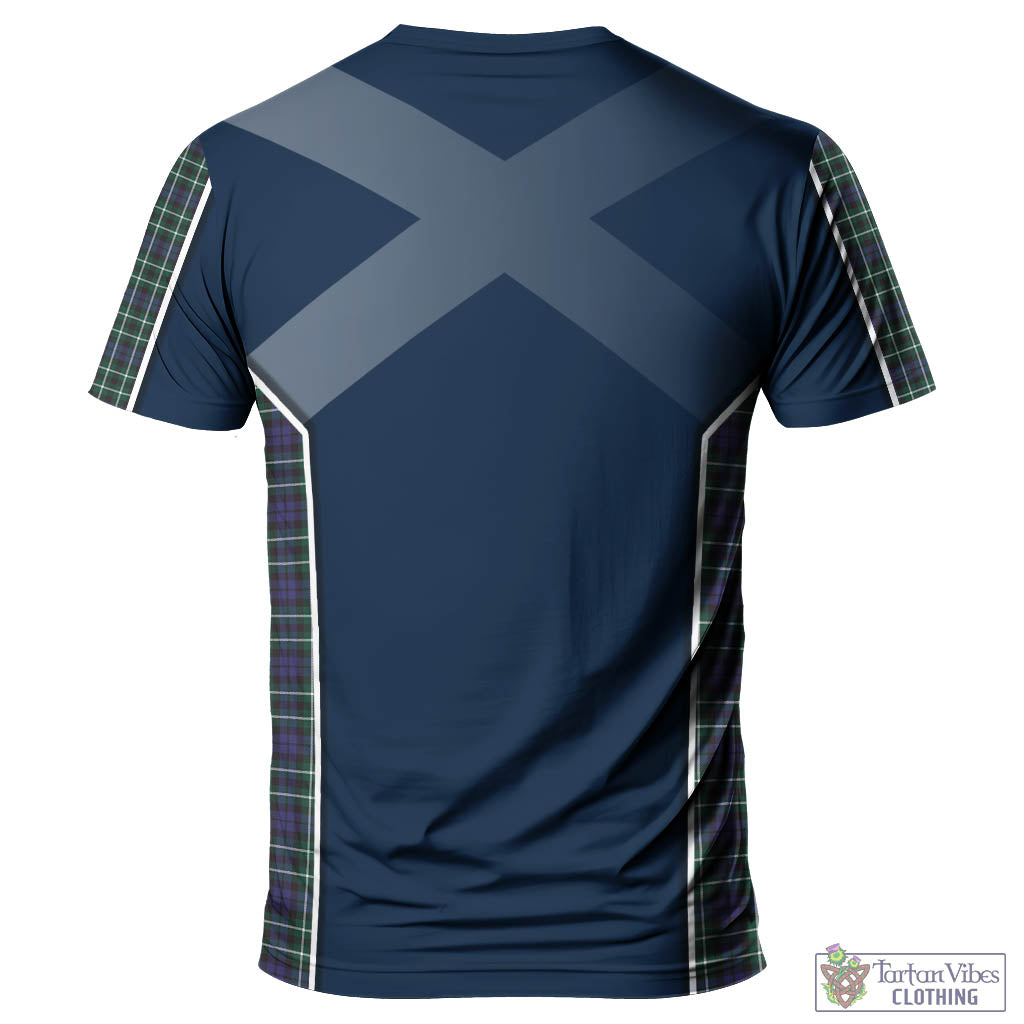 Tartan Vibes Clothing Allardice Tartan T-Shirt with Family Crest and Lion Rampant Vibes Sport Style