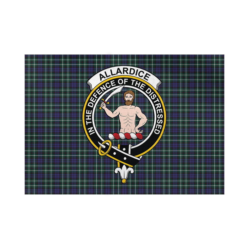 Allardice Tartan Flag with Family Crest - Tartan Vibes Clothing