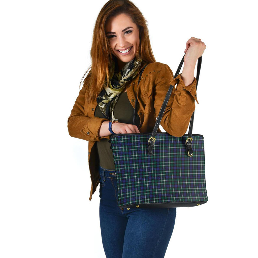 Allardice Tartan Leather Tote Bag - Tartanvibesclothing