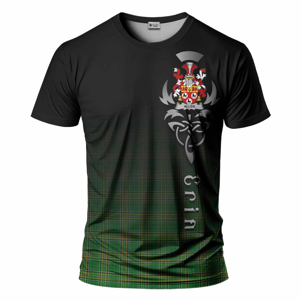Allen Irish Clan T-Shirt with Coat of Arms Erin Go Bragh Celtic Inspired Kid's Shirt - Tartan Vibes Clothing