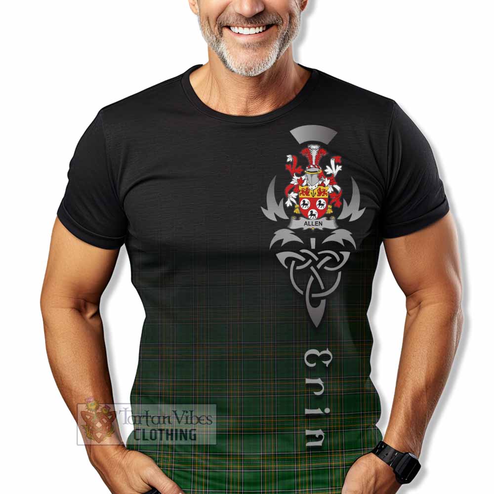 Allen Irish Clan T-Shirt with Coat of Arms Erin Go Bragh Celtic Inspired - Tartan Vibes Clothing